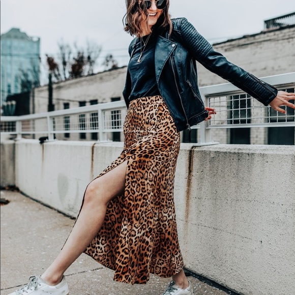 Zara Cheetah Print Skirt Maxi Skirt - Picture 3 of 8